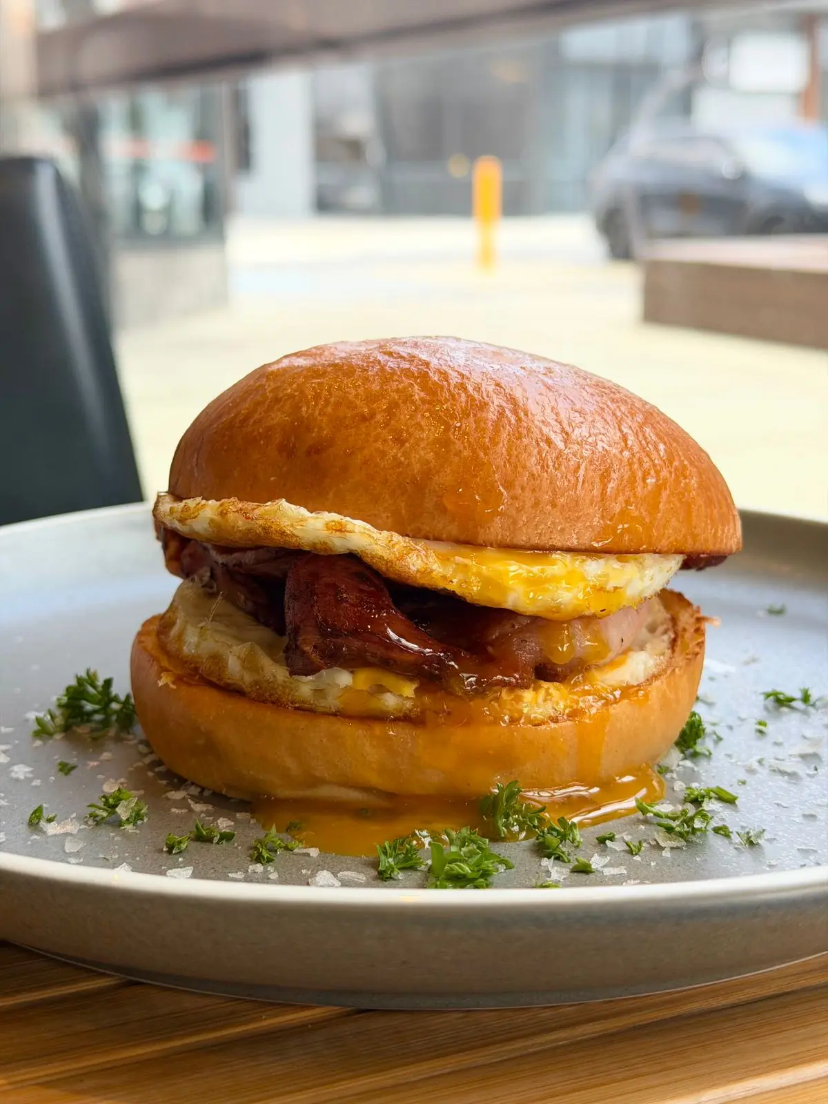 Egg and Bacon Roll