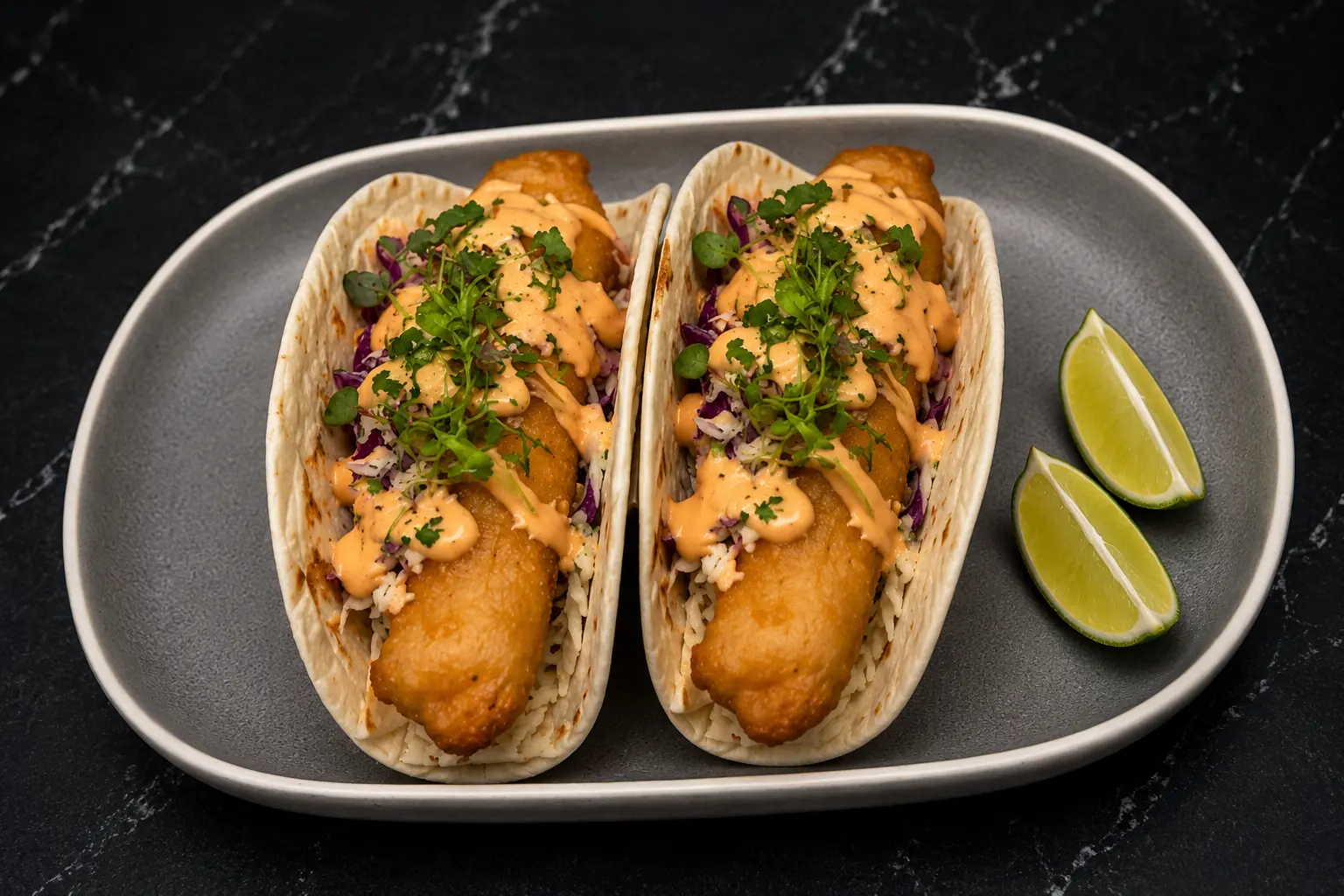 Crispy Battered Fish Taco
