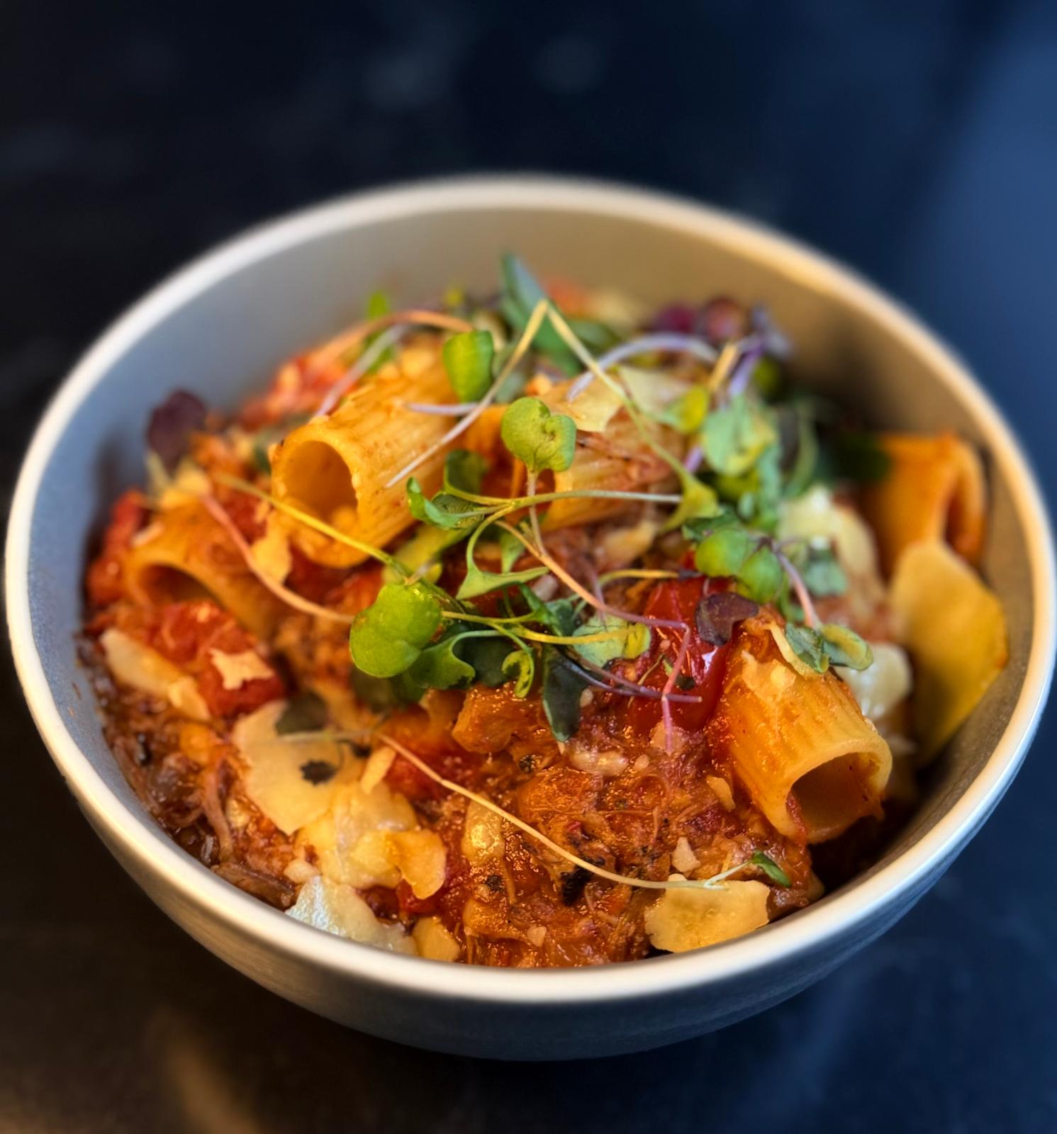 Braised Pork With Rigatoni