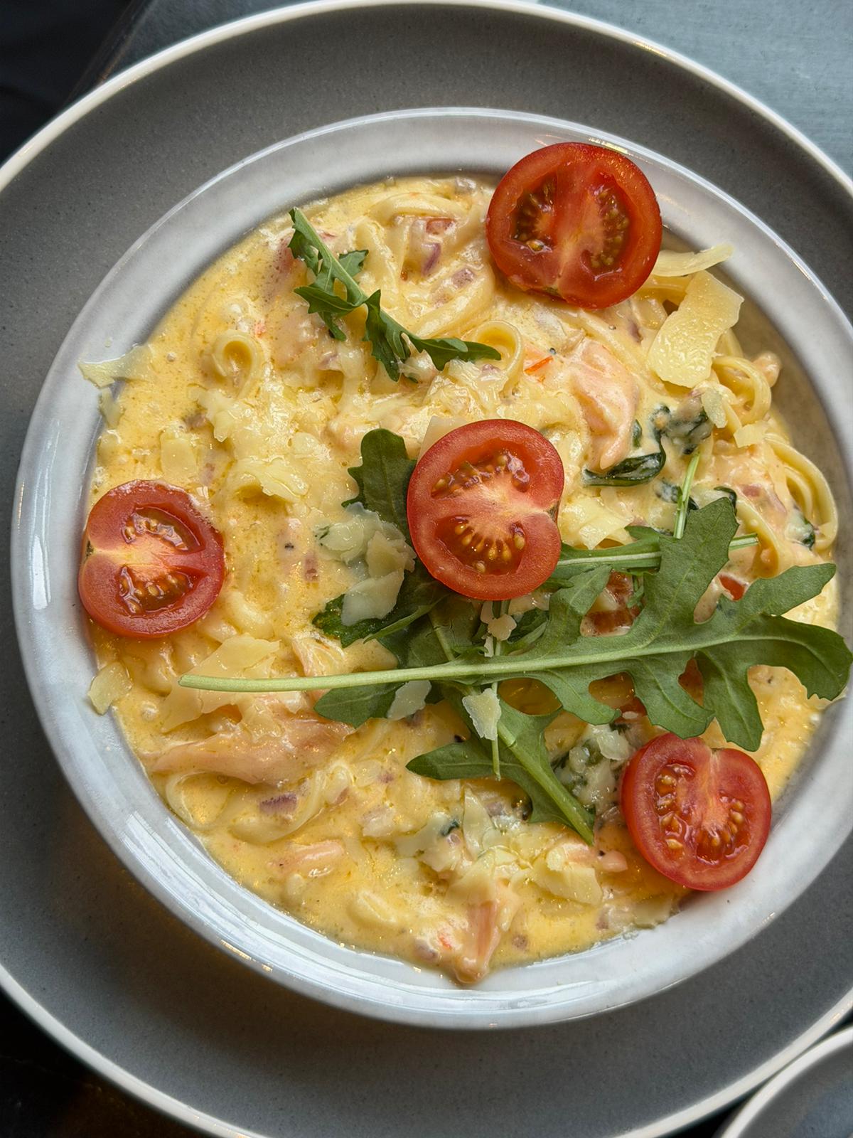 Smoked Salmon With Linguine